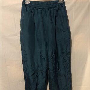 Women's Teal Silk Joggers